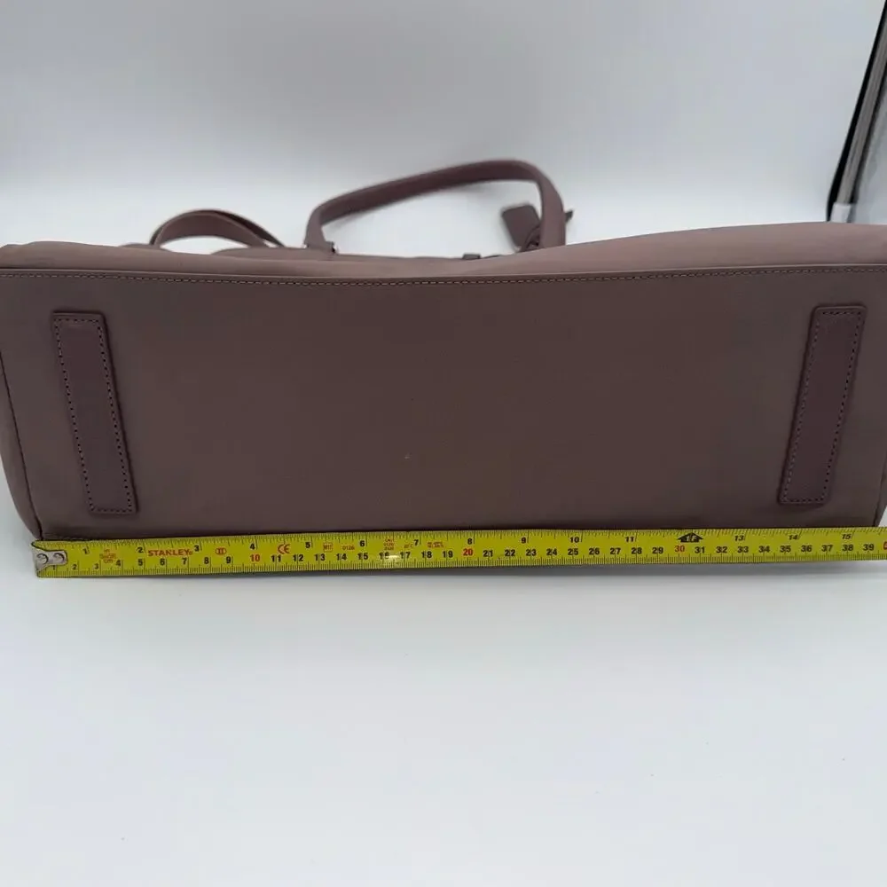 TUMI Voyageur Valetta Large Tote Bag Light Mauve Pink Nylon Laptop Travel